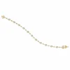 Zadok Collection Yellow Gold Tennis With 2.18ctw Bezel Set Oval And Round Diamonds Bracelet